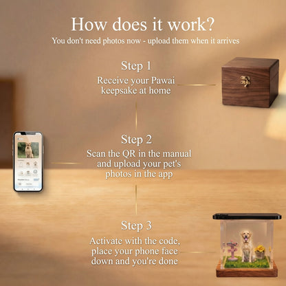 Smart 3D Hologram Pet Memorial Box