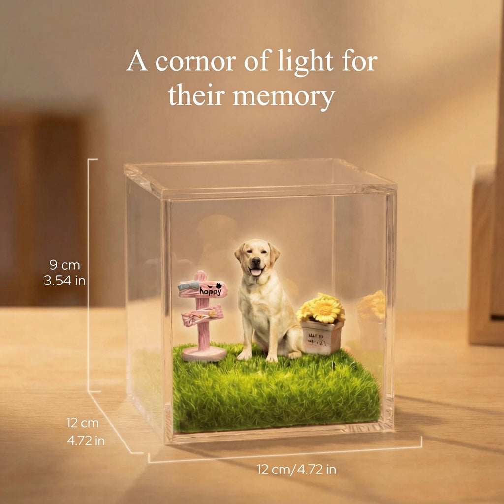 Smart 3D Hologram Pet Memorial Box