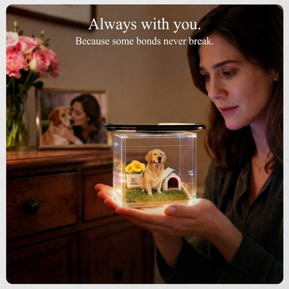 Smart 3D Hologram Pet Memorial Box